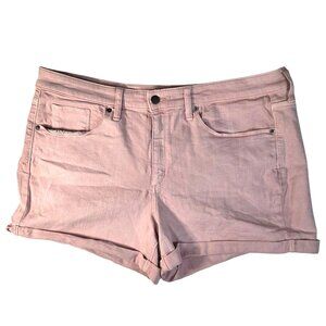 Universal Thread Light Pink Mid Rise Casual Denim Beach Shorts Plus Size 18/34